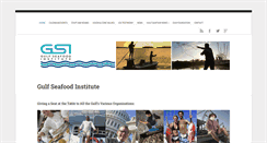 Desktop Screenshot of gulfseafoodinstitute.org